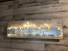 Load image into Gallery viewer, 30” backlit Kansas City skyline