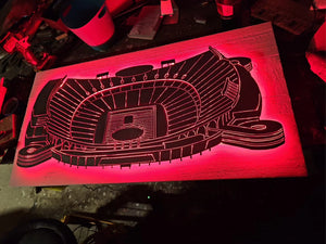 Flex LED backlit stadium